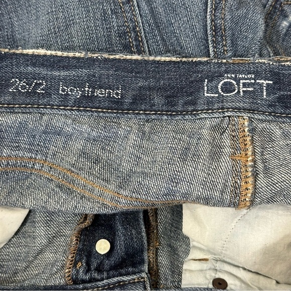Loft Hand Painted Boyfriend Jeans Lightening Bolt Distressed - Picture 4 of 6